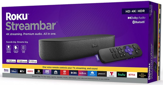 Roku Streambar 4K/HD/HDR Media Player