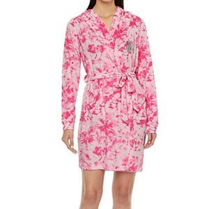 Juicy Couture Women's Long Sleeve Short Robe