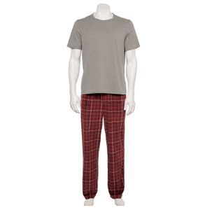 Men's Knit Tee & Pants Sleep Set