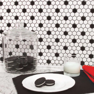 Madison Hex 1'' Matte Porcelain Mosaic