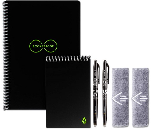 Rocketbook Smart Reusable Notebooks w/ 2 Pilot Pens