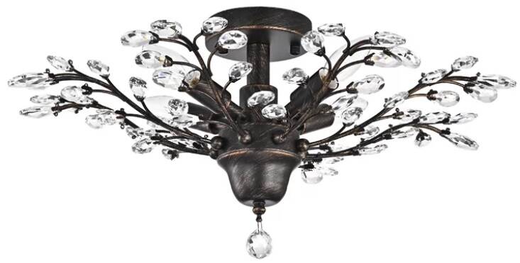 4-Light Semi Flush Mount