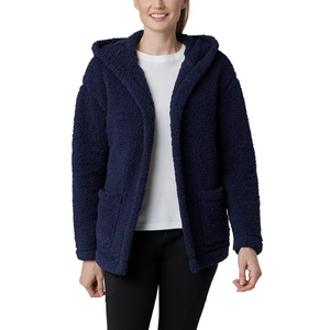 Eddie Bauer Hooded Plush Cardigan