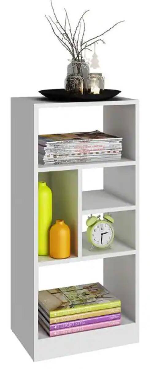 Wood 5-shelf Accent Bookcase