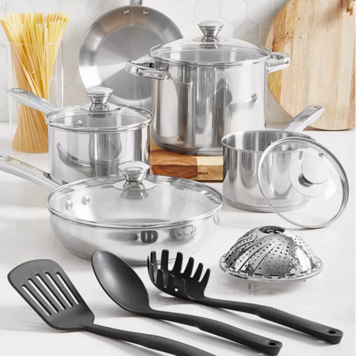 13-Piece Stainless Steel Cookware Set