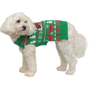 Woof Naughty & Nice Sequin Dog Sweater