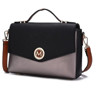 MKF Faux Leather Shoulder Handbag