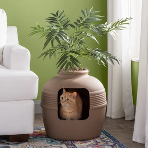 Hidden Cat Litter Box w/ Planter