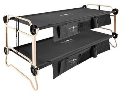 2-Cot Camping Disco-O-Bed w/ Side Organizers