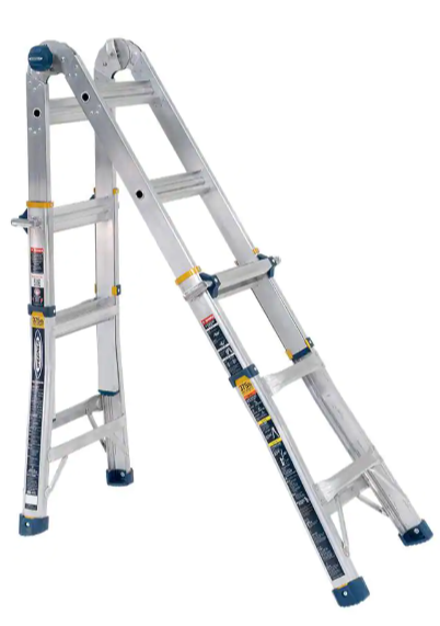 Werner 14' Aluminum 5-in-1 Multi-Position Ladder