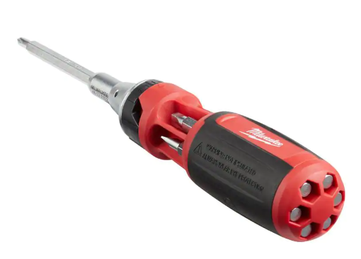 Milwaukee 9-in-1 Square Drive Ratcheting Multi-Bit Screwdriver