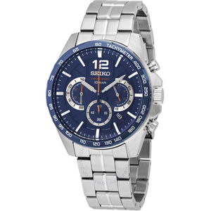 Seiko Chronograph Quartz Blue Dial Men's Watch