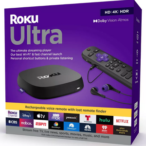 Roku Ultra 4K/HDR/Dolby Vision Streaming Device & Voice Remote