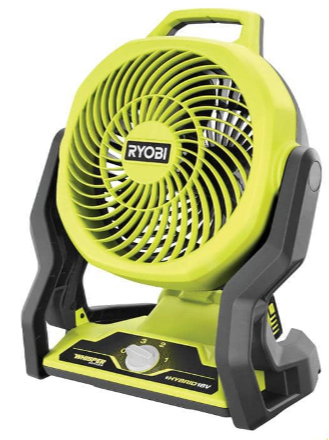 Ryobi One+ Cordless Hybrid Fan + Lithium-Ion Battery