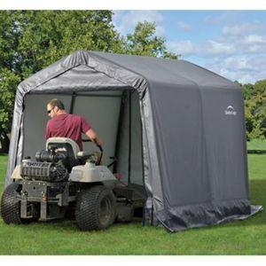 Metal Frame 8' x 8' Storage Shed w/ Waterproof Cover