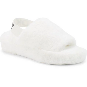 DKNY Faux Fur Slingback Slippers