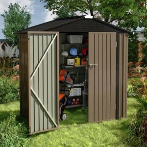 Devoko 6' x 4' Steel Storage Shed