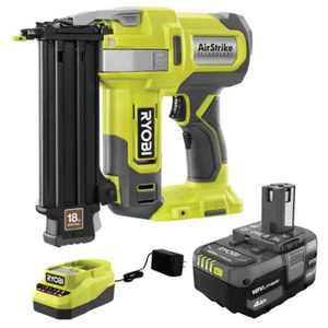 Ryobi ONE+ 18V  Brad Nailer w/ 4.0 Ah Battery & Charger