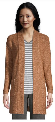 Lands' End Women's Textured Cardigan