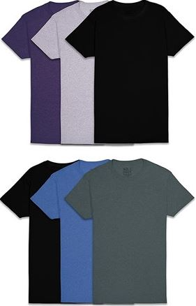 6-Pack Men's Cotton T-Shirts