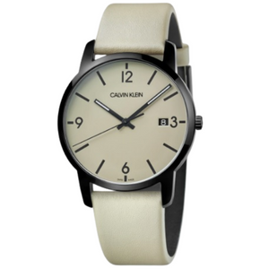 Calvin Klein Men's Leather Watch