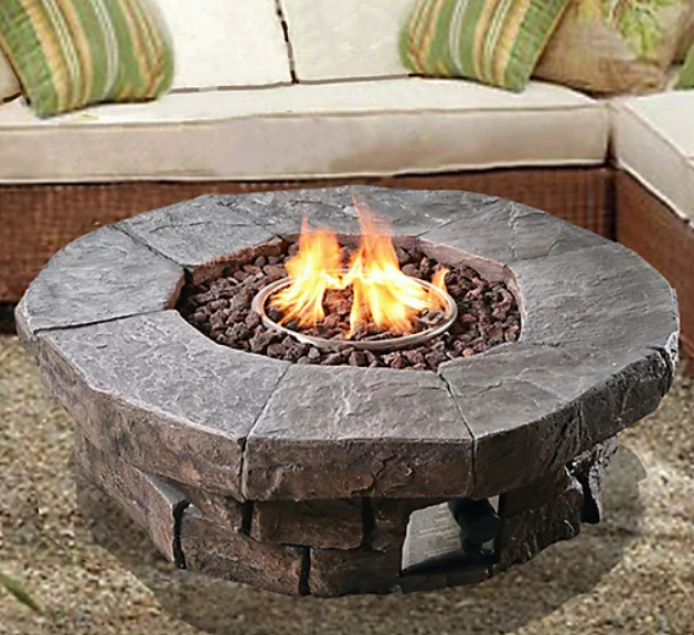 Stone Propane Fire Pit