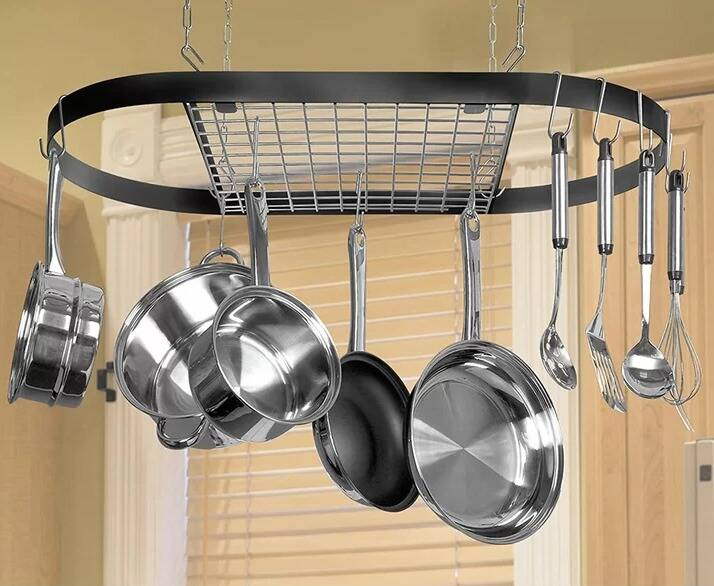 Ceiling Mount Hanging Pot Rack