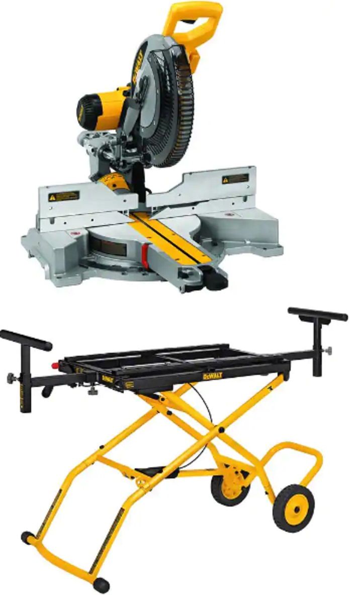 DeWalt 15 Amp 12'' Miter Saw & Rolling Stand