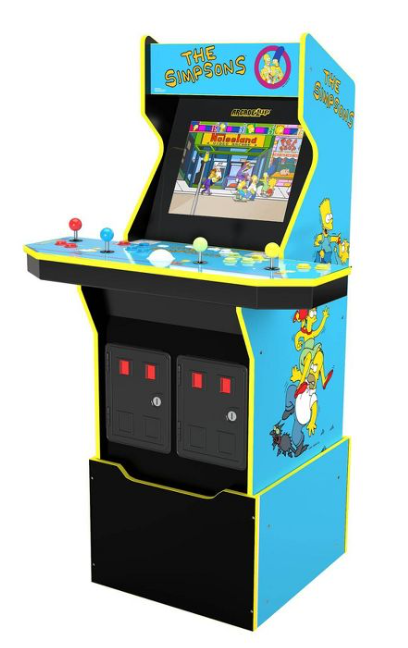 Arcade1Up The Simpsons Home Arcade w/ Riser & Stool