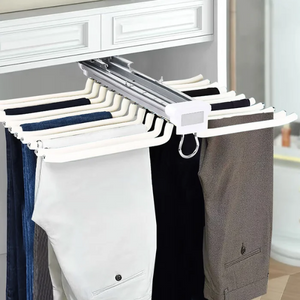 Pull-Out 22-Rod Pants Rack