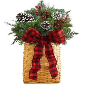 Christmas Evergreen Basket