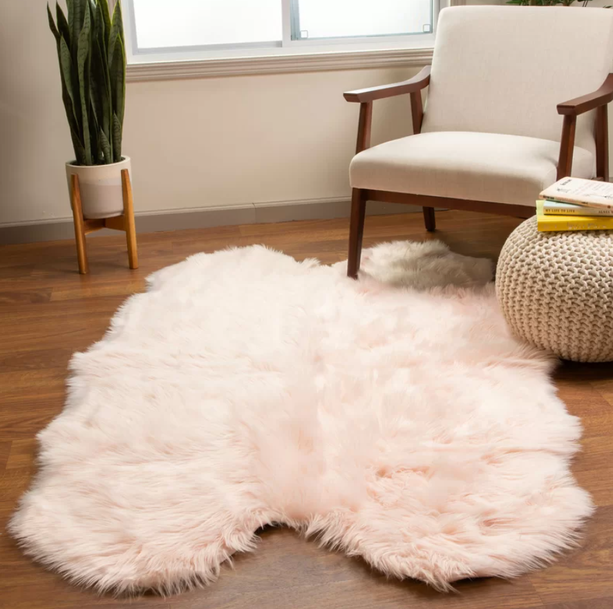 Faux Sheepskin Area Rug