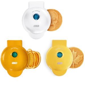 Dash 3pk Waffle Makers: Mini Pumpkin, Skull & Maple Leaf