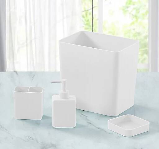 Simply Essential 4-Piece Bath Accessory Bundle