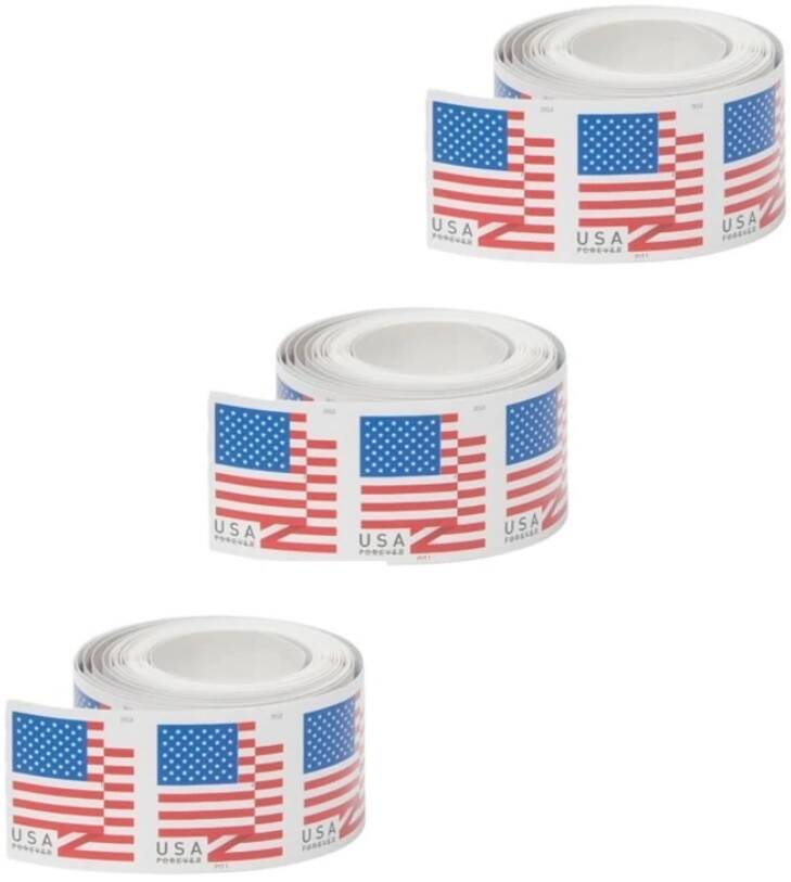 100-Pack American Flag Postage Stamps