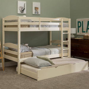 Solid Wood Twin Over Twin Bunk & Trundle Bed