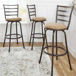 3-Pack Mainstays Adjustable 29'' Swivel Barstools