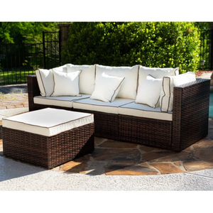 4-Piece Outdoor Reversible Sectional w/ Cushions