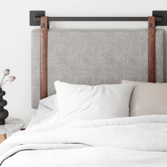 Twin Wall Mount Rail Headboard