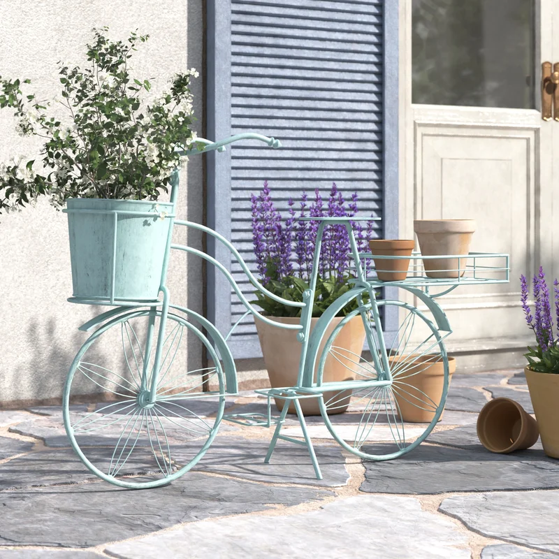 Bicycle Metal Pot Planter