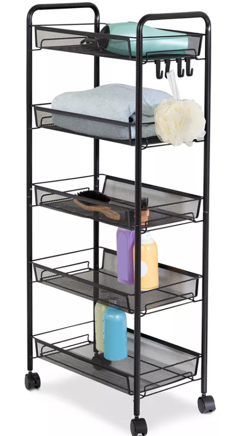 5-Tier Rolling Storage Cart