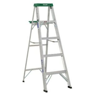 Werner 5' Aluminum Step Ladder w/ Top Tray