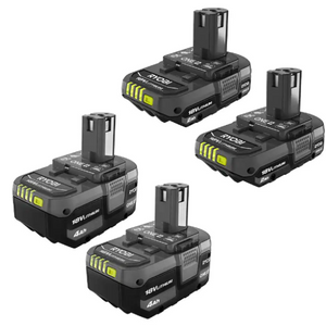 4-Pack Ryobi ONE+ 18V Lithium-Ion Battery Kit