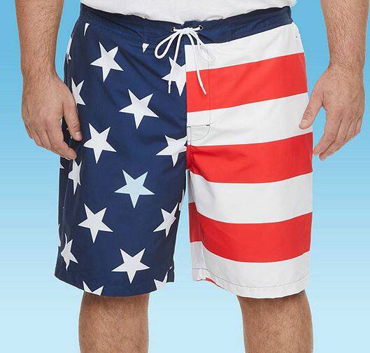 St. John's Bay Men's Swim Board Shorts