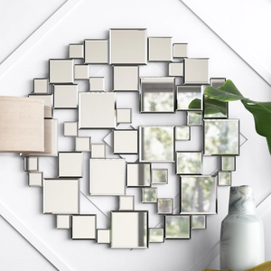 Contemporary Beveled Wall Art Mirror