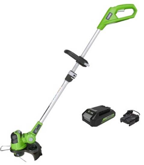 Greenworks 24V 12'' String Trimmer w/Battery & Charger