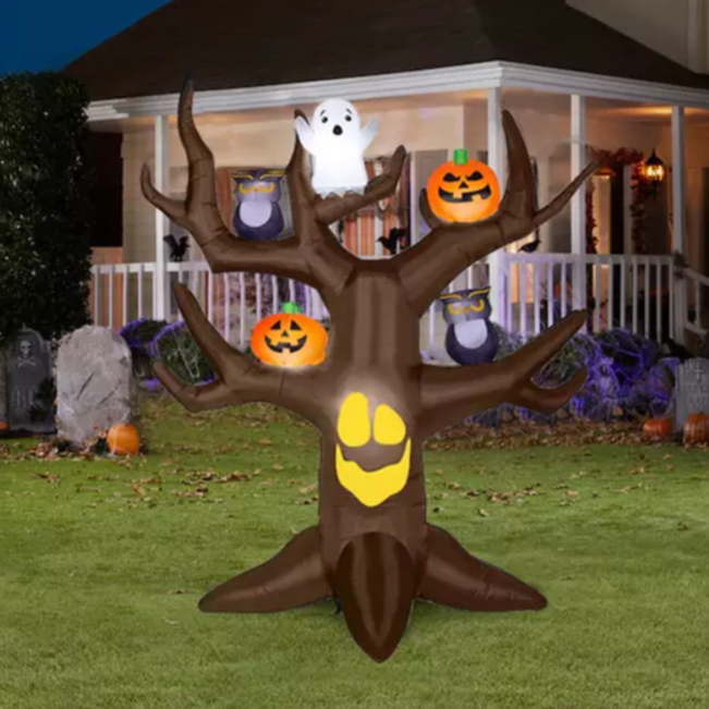 Halloween LED Inflatable 9' Ghost Tree