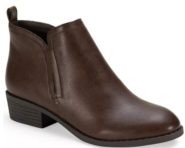 Sun + Stone Women's Faux-Leather Ankle Booties