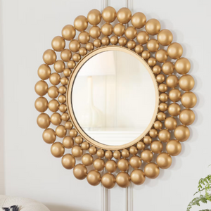 Gold Bubble Accent Mirror