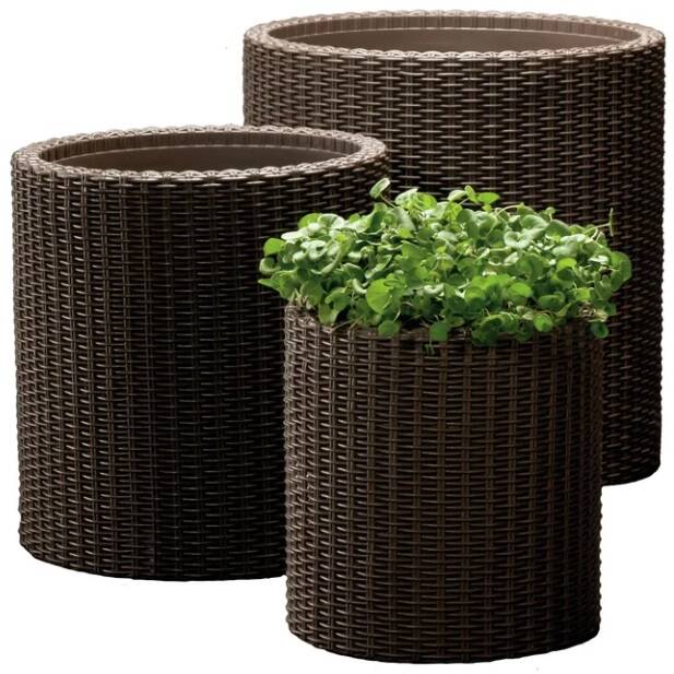 3-Piece Plastic Pot Planter